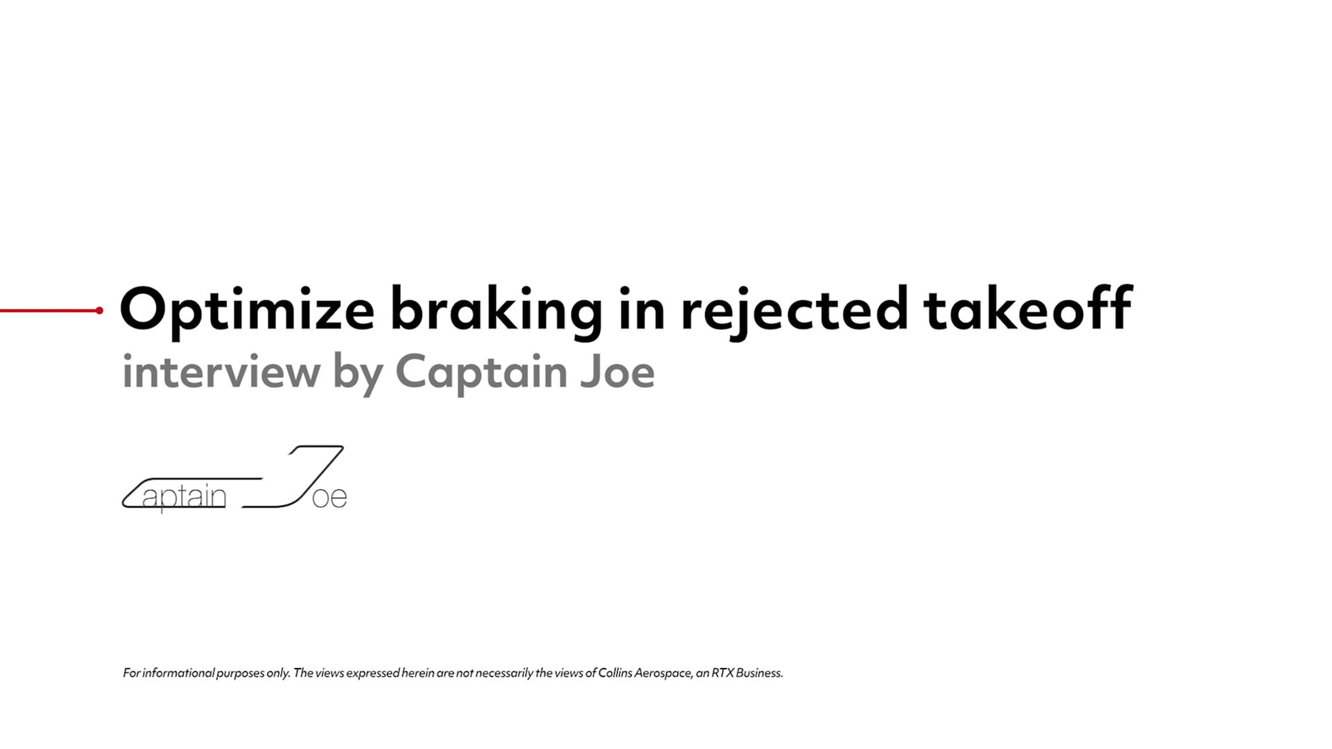 Text reads 'Optimize braking in rejected teakeoff'