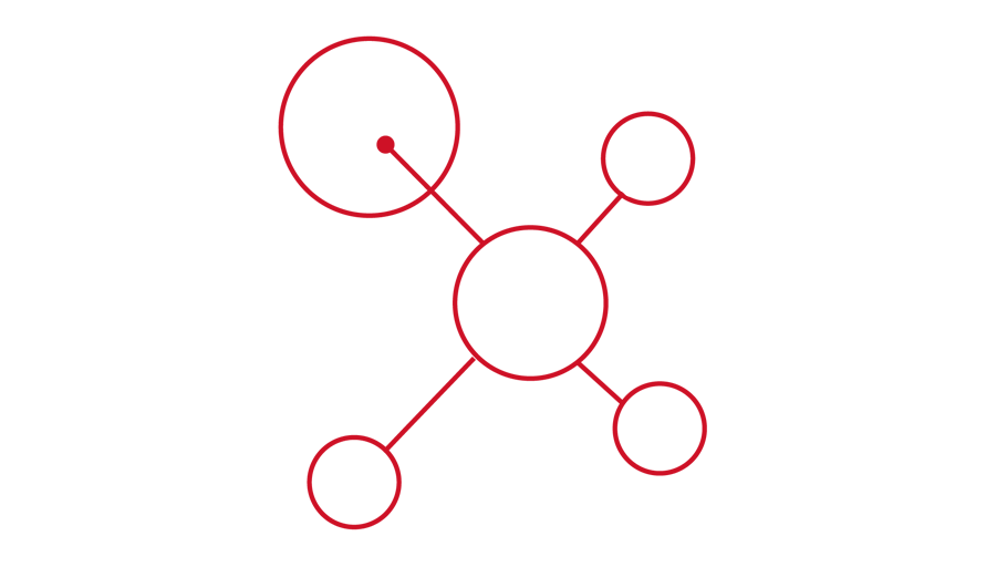 Molecule RTX red icon