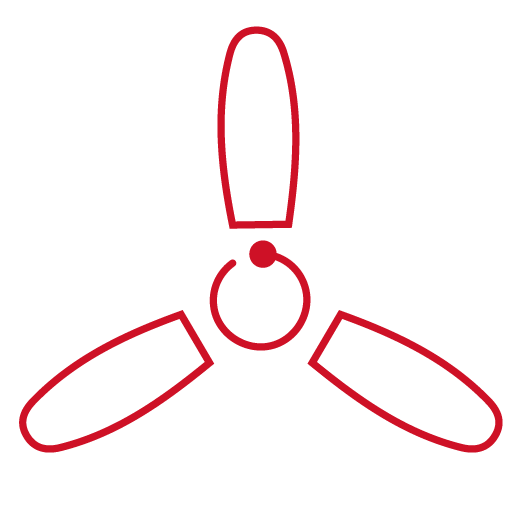 Icon depicting an aircraft propeller
