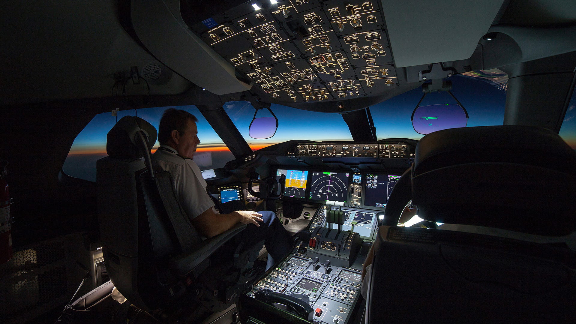 Boeing 787 flight deck