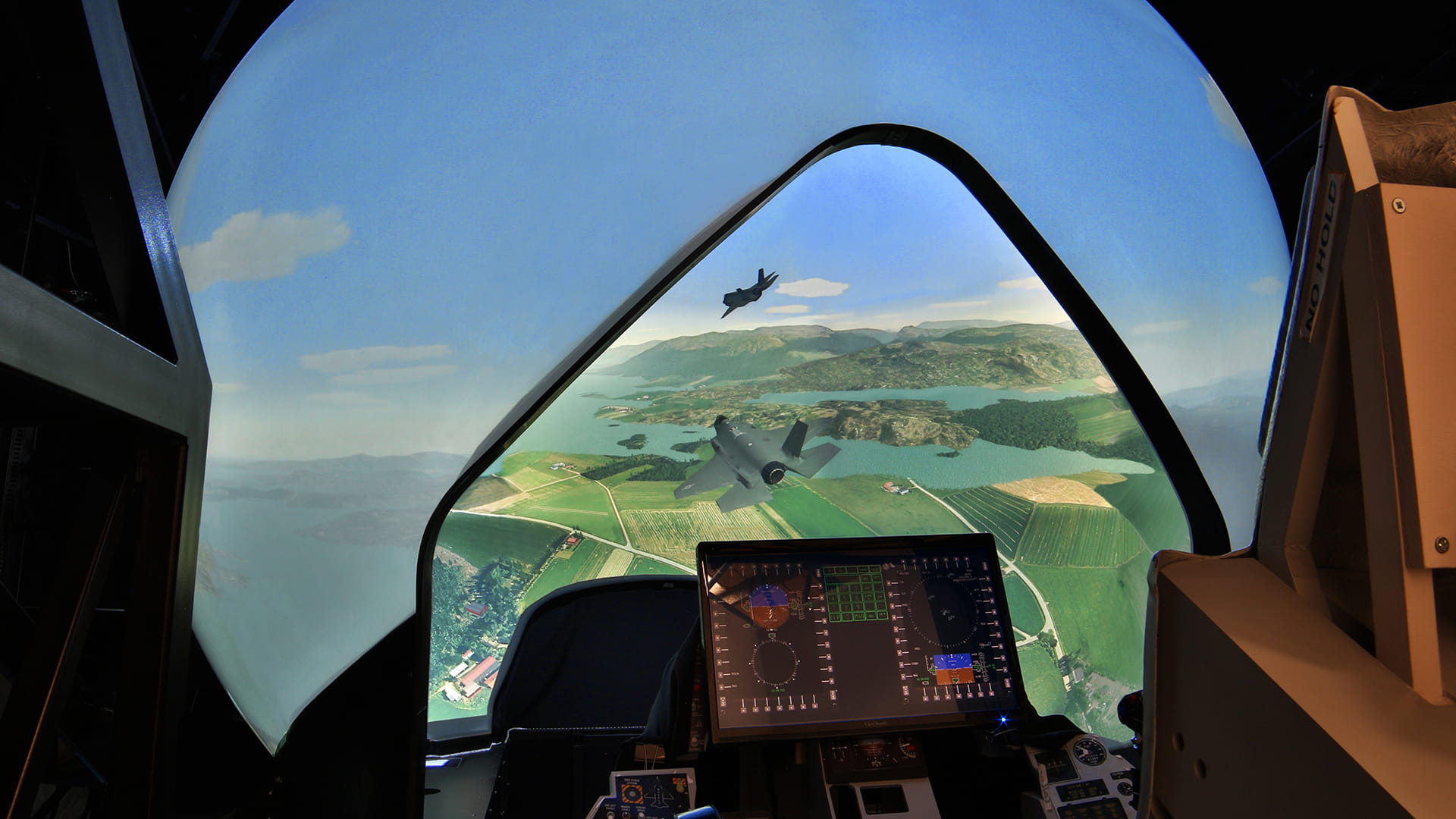 image of a person using the simulator