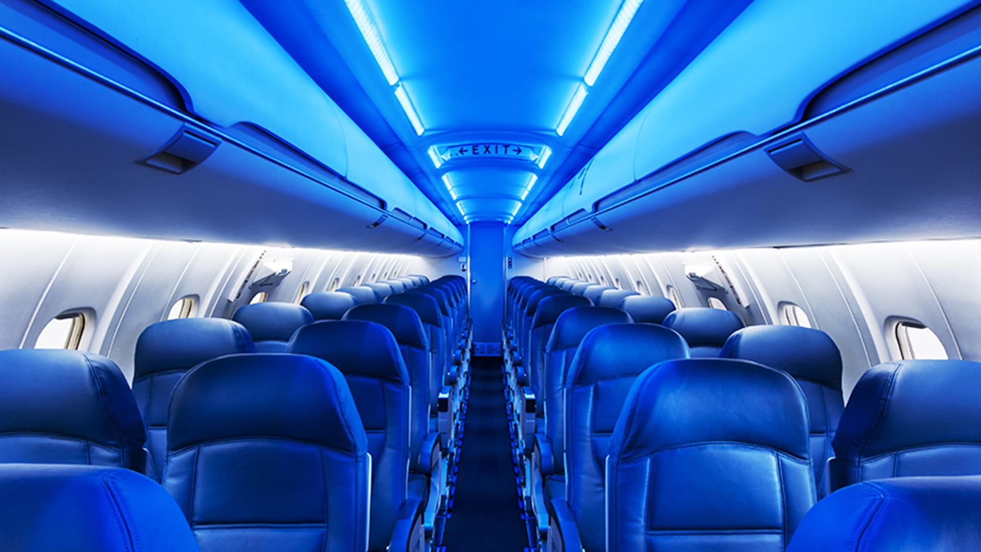 Tapestry lighting system used aboard a Delta Airlines plane