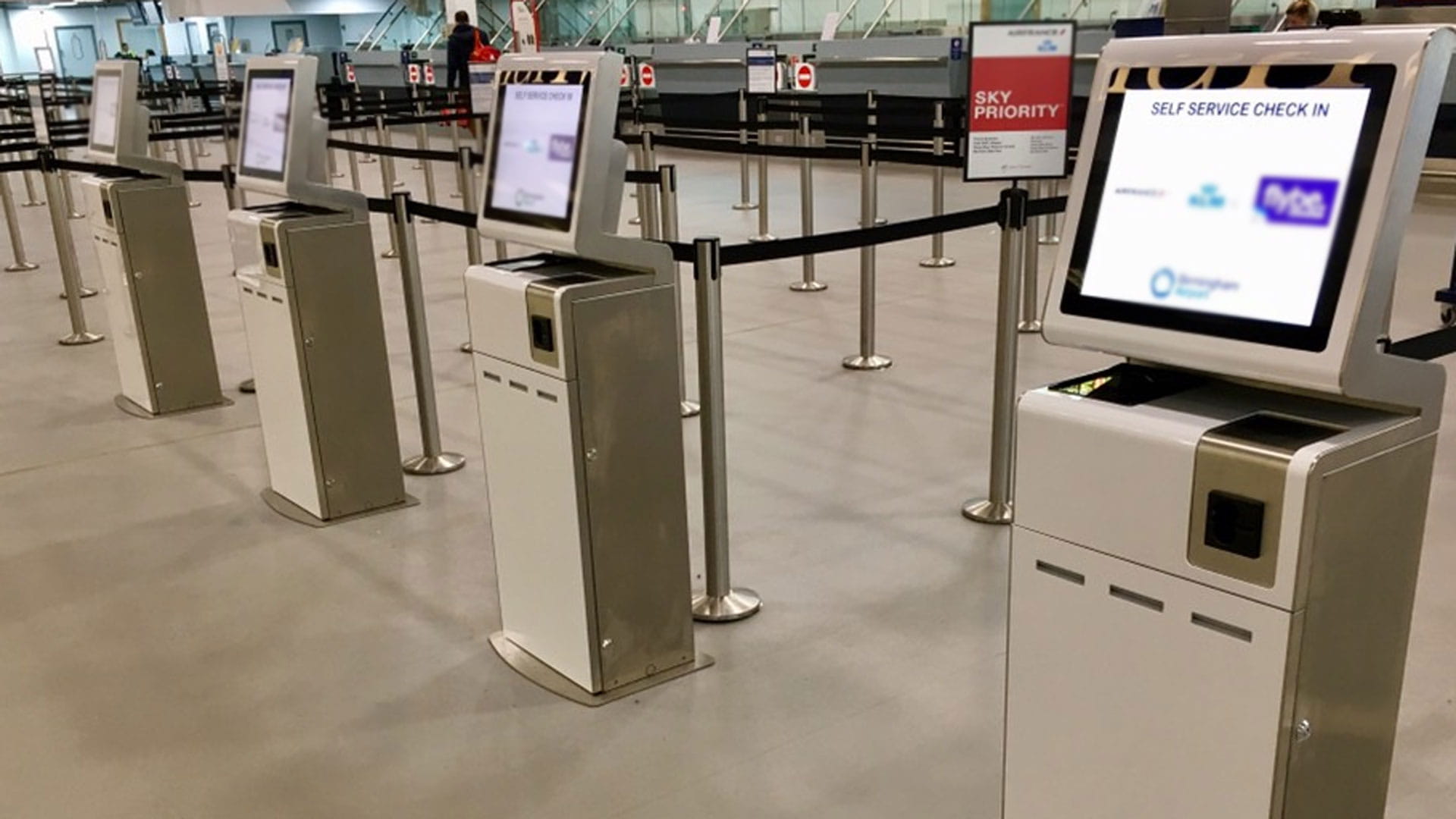Airport self service kiosks