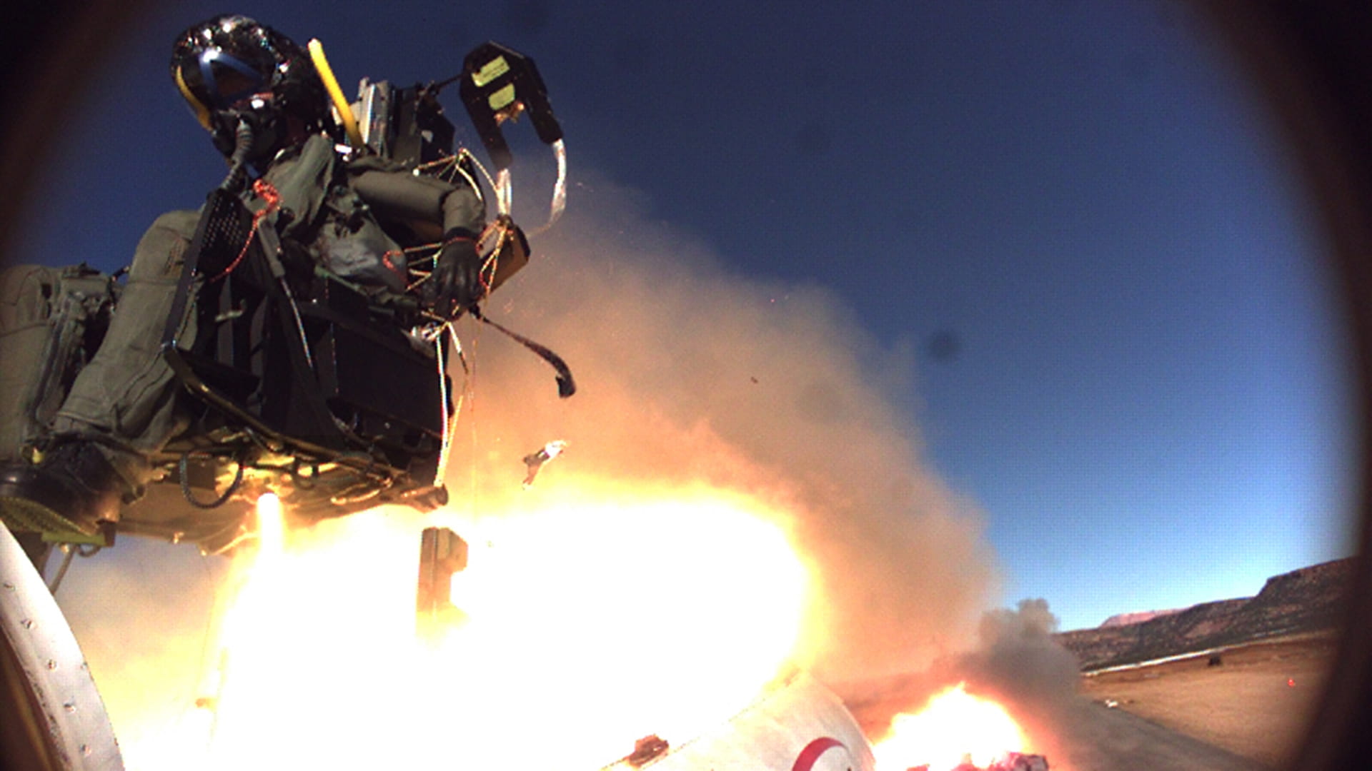 ACES 5 ejection seat deploying