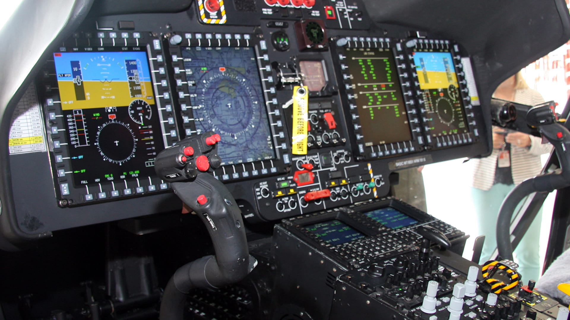Chinook helicopter cockpit