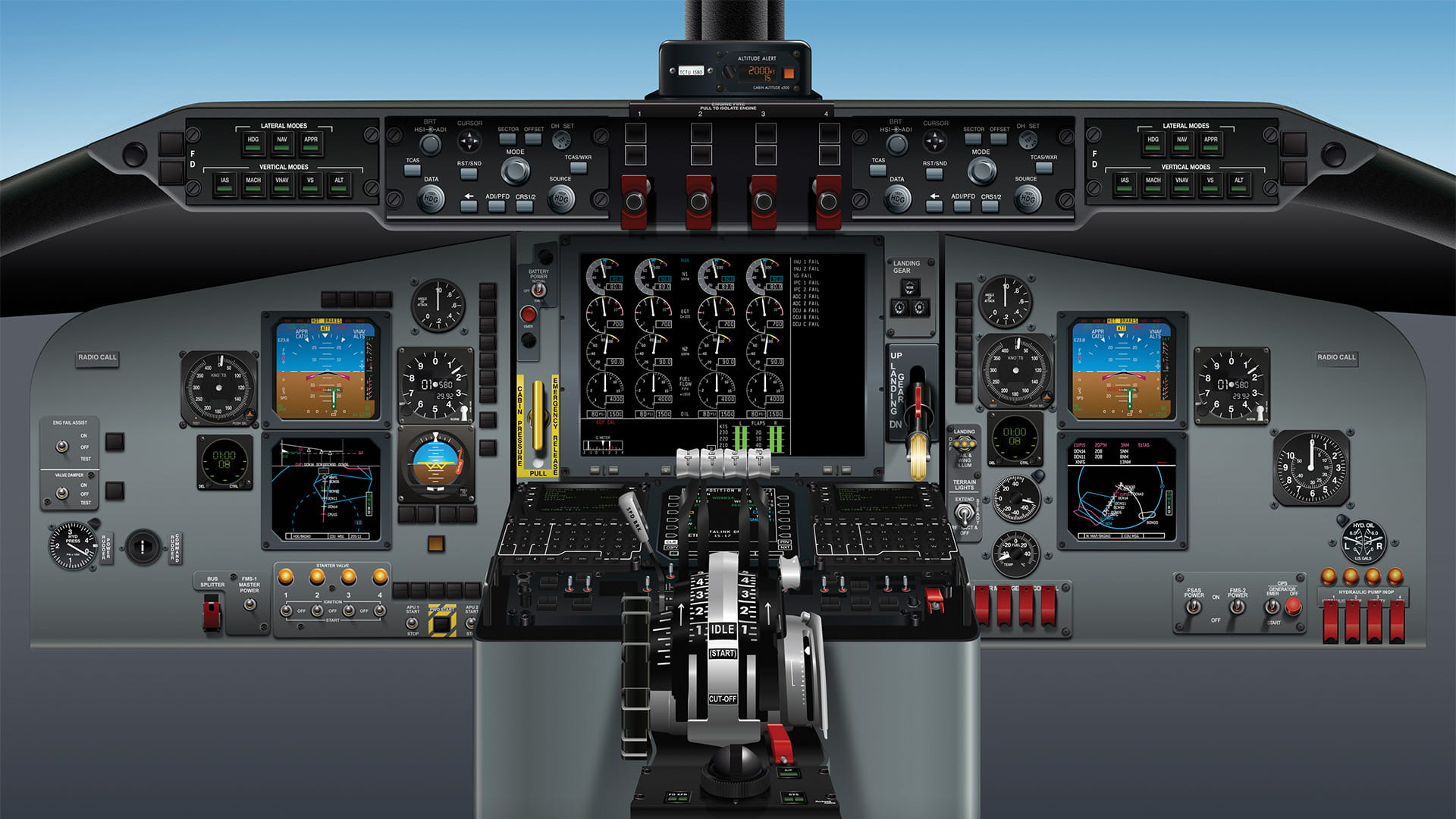 KC-135 cockpit