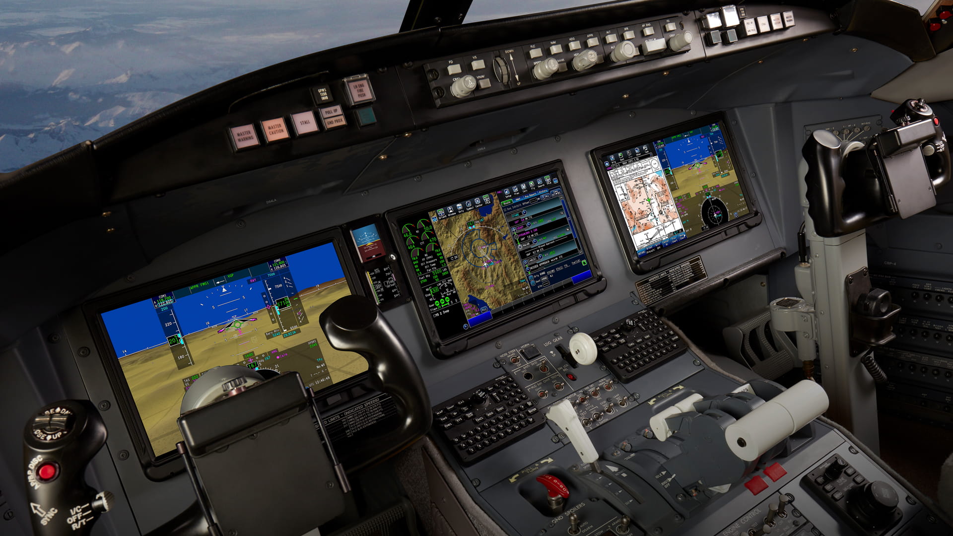 Collins Pro Line Fusion flight deck for the Bombardier Challenger 604