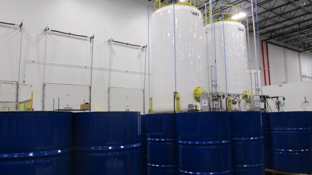 Urethane drums and tanks