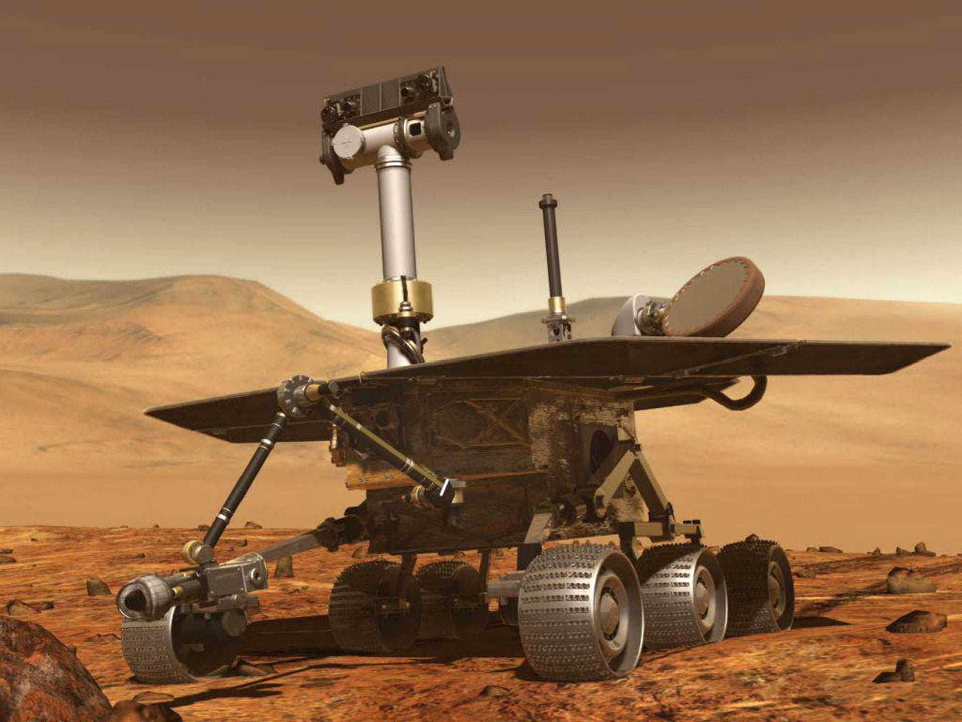 Rendering of the Mars Rover