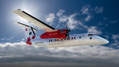 Raytheon Technologies’ regional hybrid-electric flight demonstrator combines a highly efficient Pratt & Whitney engine, with a 1 MW electric motor, developed by Collins Aerospace, as part of an integrated propulsion system.