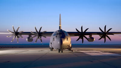 C-130 aircraft with the NP2000 propellers